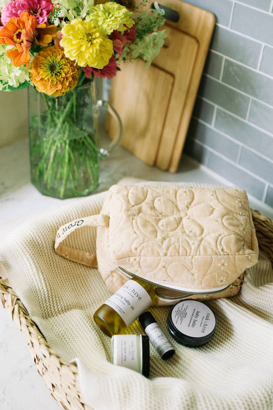 Quilted Zipper Pouch